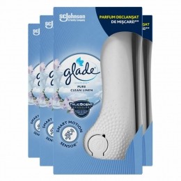 4xGladeSenseSprayHouderPureCleanLinen18ml