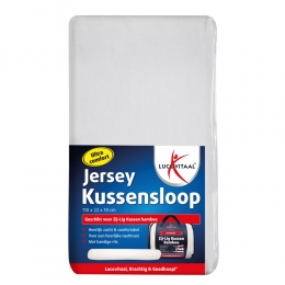 LucovitaalJerseyZij-ligKussensloop110x22x10cm