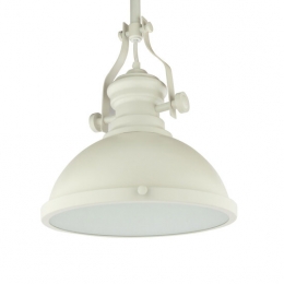 VintageHanglampWitMetGlazenDiffuser32cm