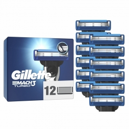 6xGilletteScheermesjesMach3Turbo12stuks