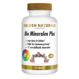 GratisVerzending2xGoldenNaturalsBioMineralenPlus60vegacapsules