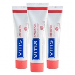 3xVitisTandpastaAnticaries75ml