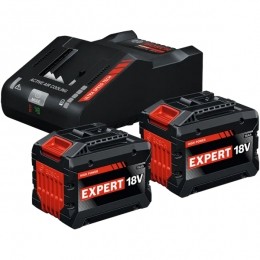 BoschEXBA18V-150160AccuStarterset2x15AhLader