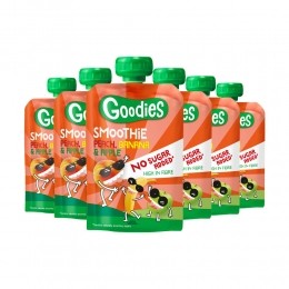 6xGoodiesKnijpfruitSmoothiePerzikBanaanAppel100gr