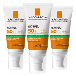 3xLaRochePosayAntheliosDryTouchAnti-glimZonnebrandSPF50Gezicht50ml