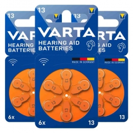 3xVartaHearingAidBatteries13Blister6stuks