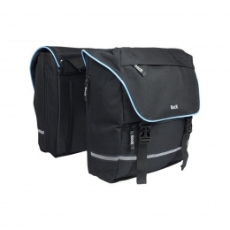 DubbeleSportieveFietstasSPRTVZwartBlauw