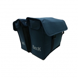 DubbeleFietstasCanvasSmallBlauw