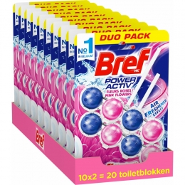 10xBrefToiletblokBrilliantGelFreshFlowers2stuks