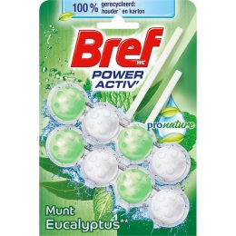 BrefToiletblokPowerActivProNatureMuntEucalyptus2stuks