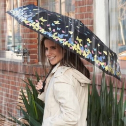 Opvouwbareparaplumetkleurverandering