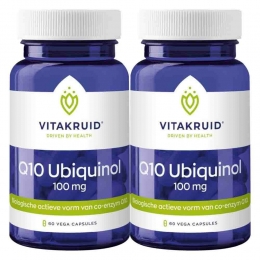 GratisVerzending2xVitakruidQ10Ubiquinol100mg60vegacapsules