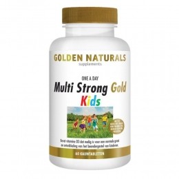 GratisVerzending2xGoldenNaturalsMultiStrongGoldKids60kauwtabletten