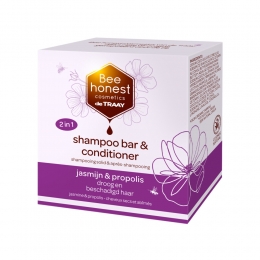 BeeHonestShampoobarConditionerJasmijnPropolis80gr