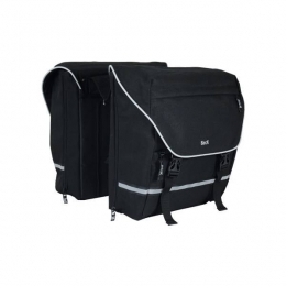 DubbelefietstasSPRTVGrijzeBies30LZwart