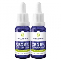GratisVerzending2xVitakruidCBDOlie5FullSpectrum10ml