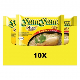 10xYumYumNoodlesSoepPakKip60gr