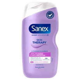 6xSanexDouchegelSkinTherapyAntiIrritation450ml