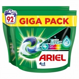 2xAriel4in1WasmiddelPodsColorLenorUnstoppables46stuks
