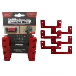 StealthMountsOM-CL-RED-6CleatnFeetMontageklemmen-Rood-6Stuks
