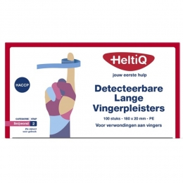 HeltiQVingerpleistersDetecteerbaar180x20mmPE100stuks