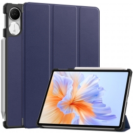 Hoozey-TablethoesgeschiktvoorHonorPadV9-115Inch-Tri-FoldBookCase-AutoWakeSleepfunctie-DonkerBlauw