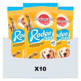 10xPedigreeRodeoKauwsticksDuoHondensnacksKipBacon123gr