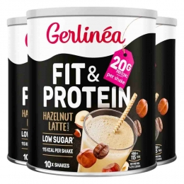 3xGerlineaFitProteinHazelnutLatte340gr