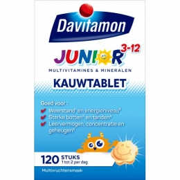 GratisVerzendingDavitamonJunior3Multivruchten120kauwtabletten