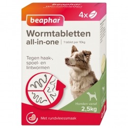6xBeapharAll-in-oneOntwormingTablettenHond25-40kg4tabletten