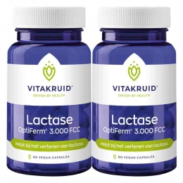 GratisVerzending2xVitakruidLactaseOptiferm3000Fcc90capsules