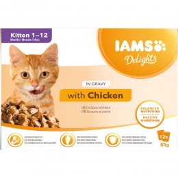IAMSDelightsKittenKipinSaus12x85gr