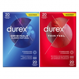 Durex-ThinFeelCondooms20stuksOriginalsClassicNaturalCondooms20stuks-Pakket