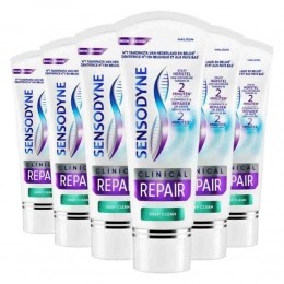 6xSensodyneTandpastaClinicalRepairDeepClean75ml