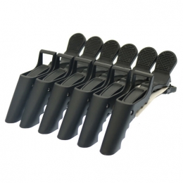ImperityHairClipRubberizedFinishBlack6stuks