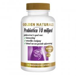 GratisVerzending2xGoldenNaturalsProbiotica10MiljardMaagsapresistent180vegacapsules