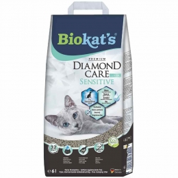 BiokatsKattenbakvullingDiamondCareSensitive6liter