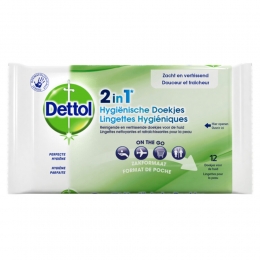 12xDettolHygienischeDoekjes2in112stuks