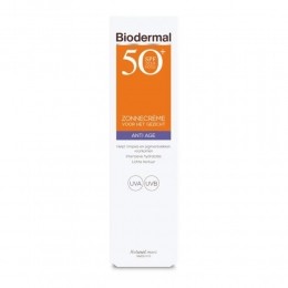 3xBiodermalZonnecremeGezichtAntiAgeSPF5040ml