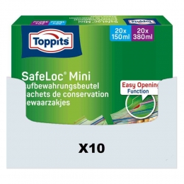 12xToppitsSafelocMiniZip-Zakjes40stuks