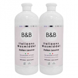 2xBBItaliaanseWasparfumWasmiddelWitteMusk1000ml
