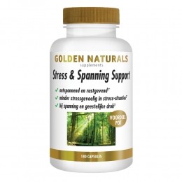 GratisVerzending2xGoldenNaturalsStressSpanningSupport180vegacapsules
