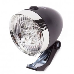 BensonKoplampRetro3LED-ZwartChroom
