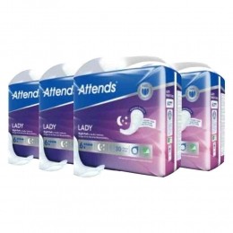 4xAttendsLadyNightPads30stuks