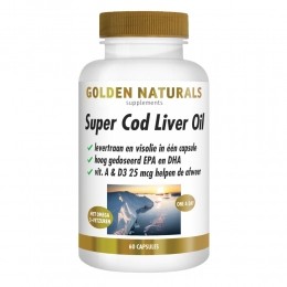 GratisVerzending2xGoldenNaturalsSuperCodLiverOil60softgels