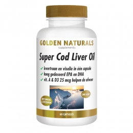GratisVerzendingGoldenNaturalsSuperCodLiverOil60softgels