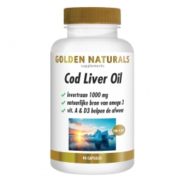 GratisVerzendingGoldenNaturalsCodLiverOil90softgels
