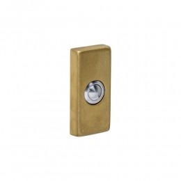 Intersteeldeurbelrechthoekig65x30x10mmverdekt-PVDmessinggetrommeld