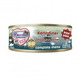 24xRenskeVersKattenvoerNatKerstdinerLimited70gr