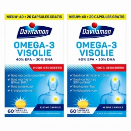 GratisVerzending2xDavitamonOmega-3Visolie60capsules